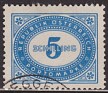Austria 1947 Numbers 5 SC Blue Scott J230. aus J230. Uploaded by susofe